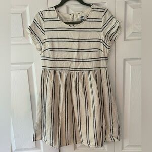 old navy striped linen blend swing dress Old Navy New Arrivals